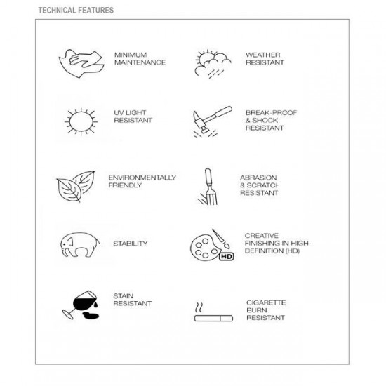 ΚΑΠΑΚΙ Contract Sliq 70x70cm/16mm Beech