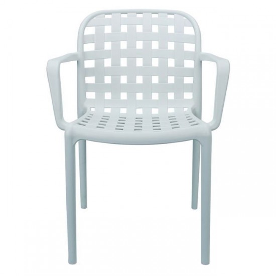 DENON ΠΟΛΥΘΡΟΝΑ PP ΑΣΠΡΗ  58x57x82cm