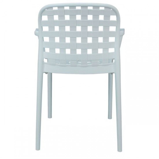 DENON ΠΟΛΥΘΡΟΝΑ PP ΑΣΠΡΗ  58x57x82cm