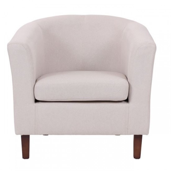 BOGA Πολυθρόνα Σαλονιού Καθιστικού, Ύφασμα Μπεζ 77x70x77cm