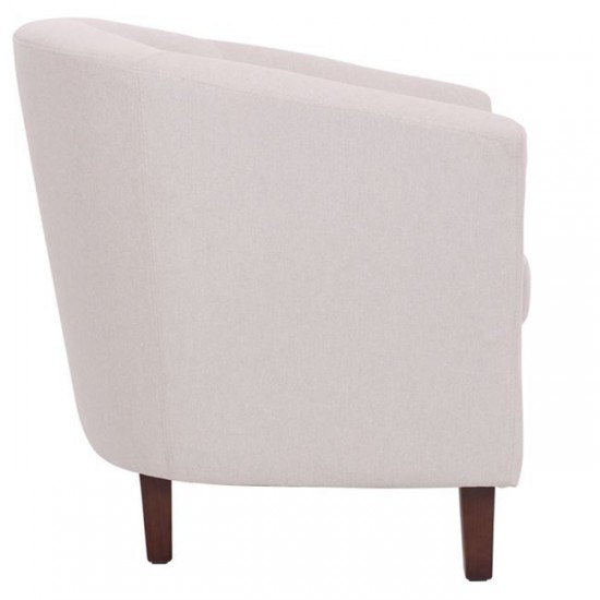 BOGA Πολυθρόνα Σαλονιού Καθιστικού, Ύφασμα Μπεζ 77x70x77cm