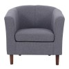 BOGA Πολυθρόνα Σαλονιού Καθιστικού, Ύφασμα Γκρι 75x73x74cm