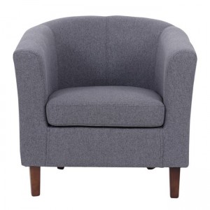 BOGA Πολυθρόνα Σαλονιού Καθιστικού, Ύφασμα Γκρι 75x73x74cm