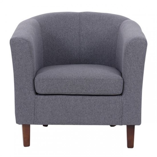 BOGA Πολυθρόνα Σαλονιού Καθιστικού, Ύφασμα Γκρι 75x73x74cm