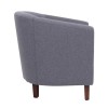 BOGA Πολυθρόνα Σαλονιού Καθιστικού, Ύφασμα Γκρι 75x73x74cm