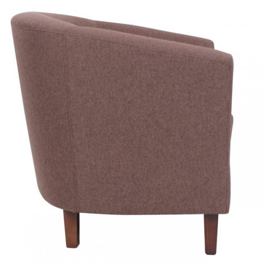 BOGA Πολυθρόνα Σαλονιού Καθιστικού, Ύφασμα Καφέ 75x73x74cm