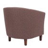 BOGA Πολυθρόνα Σαλονιού Καθιστικού, Ύφασμα Καφέ 75x73x74cm