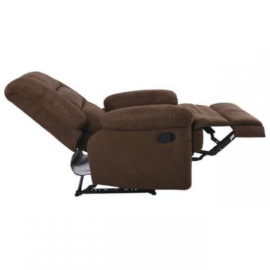 JULIA Πολυθρόνα Relax Σαλονιού - Καθιστικού, Ύφασμα Καφέ 93x90x100cm