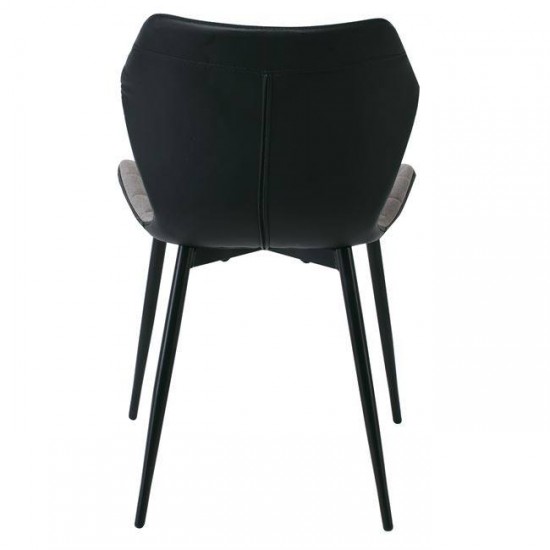 DAVID ΚΑΡΕΚΛΑ ΜΕΤΑΛΛΙΚΗ ΜΑΥΡΗ, PU ΜΑΥΡΟ, ΥΦΑΣΜΑ CAPPUCCINO