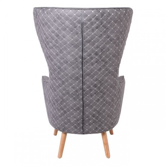 DOVELA ΠΟΛΥΘΡΟΝΑ ΥΦΑΣΜΑ ΓΚΡΙ  77x82x120cm