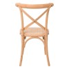 DESTINY Καρέκλα Τραπεζαρίας Οξιά Φυσικό, Κάθισμα Ψάθα, Στοιβαζόμενη 48x52x89cm