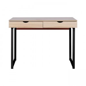 ΓΡΑΦΕΙΟ με 2 Συρτάρια Μέταλλο Βαφή Μαύρο - Maple 100x48x75cm