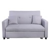 IMOLA Καναπές - Κρεβάτι Σαλονιού - Καθιστικού, 2Θέσιος Ύφασμα Ανοιχτό Γκρι 154x100x93cm
