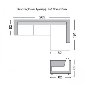 SECTOR ΚΑΝΑΠΕΣ ΜΕ ΑΡΙΣΤΕΡΙ ΓΩΝΙΑ, ΥΦΑΣΜΑ ΑΝΘΡΑΚΙ 