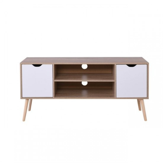 ALINA Έπιπλο TV Απόχρωση Sonoma - Άσπρο 120x38x58cm