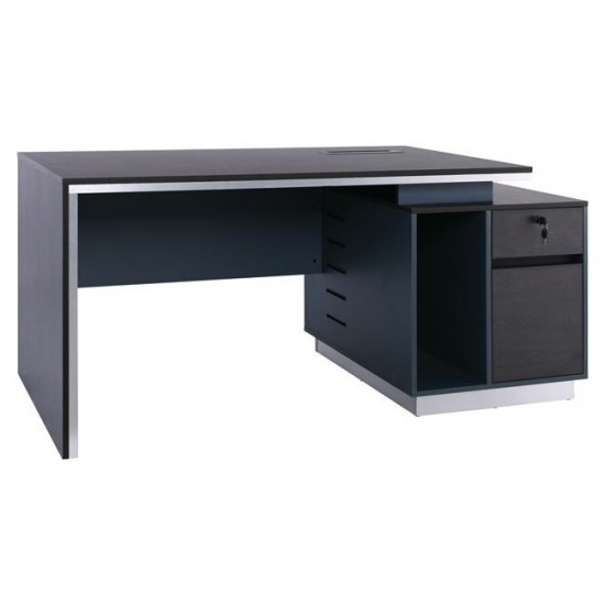 ADVANCE Γραφείο Σκούρο Καρυδί - Γκρι 160x80x75cm