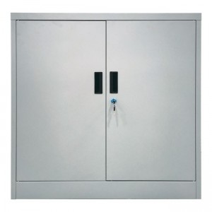 ΝΤΟΥΛΑΠΙ Δίφυλλο - Μέταλλο Βαφή Γκρι 90x40x185cm