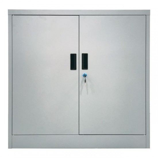 ΝΤΟΥΛΑΠΙ Μεταλλικό (2 Ράφια) 90x40x90cm Γκρι