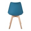 MARTIN STRIPE Καρέκλα Ξύλινο Πόδι, PP Petrol 49x56x82cm