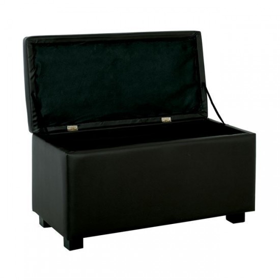 DENISE ΣΚΑΠΟ ΜΕ ΑΠΟΘΗΚΕΥΤΙΚΟ ΧΩΡΟ, ΜΑΥΡΟ PU   88x43x45cm..