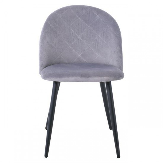 BELLA ΚΑΡΕΚΛΑ ΜΕΤΑΛΛΟ ΒΑΦΗ ΜΑΥΡΟ, ΥΑΦΣΜΑ VELURE ΓΚΡΙ