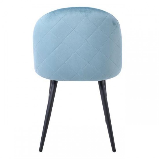 BELLA ΚΑΡΕΚΛΑ ΜΕΤΑΛΛΟ ΒΑΦΗ ΜΑΥΡΟ, ΥΦΑΣΜΑ VELURE PETROL