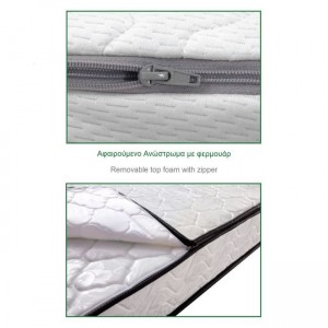 ΣΤΡΩΜΑ Ανώστρωμα Αφαιρούμενο Pocket Spring, Διπλής Όψης (2) 160x200/21cm