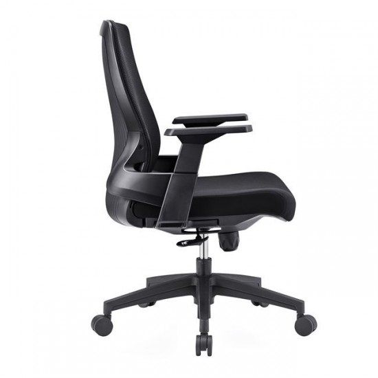 Πολυθρόνα Γραφείου Mesh - Ύφασμα Μαύρο