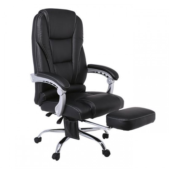 BF8550 Massage Relax Πολυθρόνα Γραφείου Διευθυντή, Pu Μαύρο 70x73x118