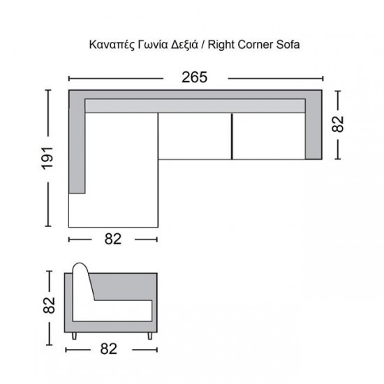 SECTOR ΚΑΝΑΠΕΣ ΜΕ ΔΕΞΙΑ ΓΩΝΙΑ , ΑΝΑΚΛΙΝΟΜΕΝΑ ΚΕΦΑΛΑΡΙΑ, PU ΑΣΠΡΟ