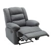 JULIA Πολυθρόνα Relax Σαλονιού - Καθιστικού, Ύφασμα Γκρι 93x90x100cm