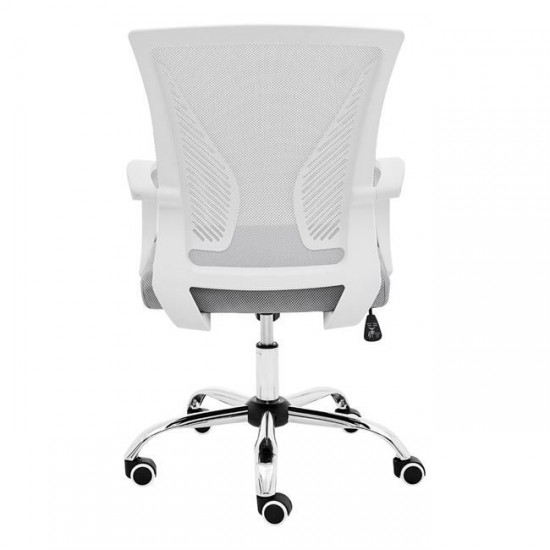 BF2120-S ΠΟΛΥΘΡΟΝΑ ΓΡΑΦΕΙΟΥ ΑΣΠΡΟ - ΒΑΣΗ ΧΡΩΜΙΟ- MESH ΓΚΡΙ-ΠΟΛΥΘΡΝΑ ΓΡΑΦΕΙΟΥ-ΜΕΤΑΛΛΟ ΥΦΑΣΜΑ MESH-ΑΣΠΡΟ-ΓΚΡΙ-