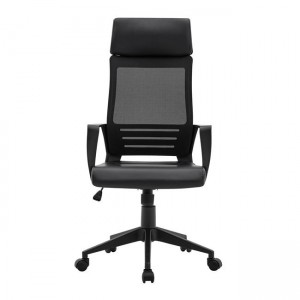 BF2500 ΠΟΛΥΘΡΟΝΑ ΓΡΑΦΕΙΟ ΔΙΕΥΘΥΝΤΗ MESH ΜΑΥΡΟ, PU ΜΑΥΡΟ 