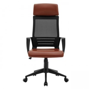 BF2500 ΠΟΛΥΘΡΟΝΑ ΓΡΑΦΕΙΟΥ ΔΙΕΥΘΥΝΤΗ MESH ΜΑΥΡΟ, PU ΚΑΦΕ 