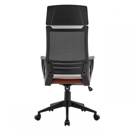 BF2500 ΠΟΛΥΘΡΟΝΑ ΓΡΑΦΕΙΟΥ ΔΙΕΥΘΥΝΤΗ MESH ΜΑΥΡΟ, PU ΚΑΦΕ-ΚΑΡΕΚΛΑ ΓΡΑΦΕΙΟΥ-ΚΑΡΕΚΛΑ ΔΙΕΥΘΥΝΤΗ-