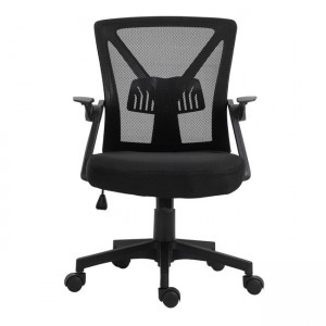 BF2130 ΠΟΛΥΘΡΟΝΑ ΓΡΑΦΕΙΟΥ - ΑΝΑΚΛΙΝΟΜΕΝΑ ΜΠΡΑΤΣΑ-MESH ΜΑΥΡΟ 