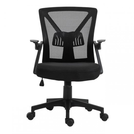 BF2130 ΠΟΛΥΘΡΟΝΑ ΓΡΑΦΕΙΟΥ - ΑΝΑΚΛΙΝΟΜΕΝΑ ΜΠΡΑΤΣΑ-MESH ΜΑΥΡΟ-ΠΟΛΥΘΡΟΝΑ ΓΡΑΦΕΙΟΥ-ΜΕΤΑΛΛΟ-ΥΦΑΣΜΑ MESH-ΜΑΥΡΗ-