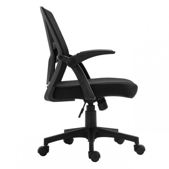 BF2130 ΠΟΛΥΘΡΟΝΑ ΓΡΑΦΕΙΟΥ - ΑΝΑΚΛΙΝΟΜΕΝΑ ΜΠΡΑΤΣΑ-MESH ΜΑΥΡΟ-ΠΟΛΥΘΡΟΝΑ ΓΡΑΦΕΙΟΥ-ΜΕΤΑΛΛΟ-ΥΦΑΣΜΑ MESH-ΜΑΥΡΗ-