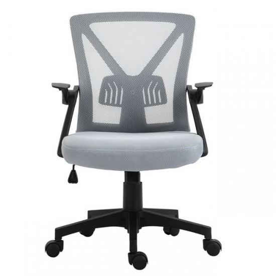 BF2130 ΠΟΛΥΘΡΟΝΑ ΓΡΑΦΕΙΟΥ- ΑΝΑΚΛΙΝΟΜΕΝΑ ΜΠΡΑΤΣΑ-MESH ΓΚΡΙ-ΜΕΤΑΛΛΟ-ΥΦΑΣΜΑ MESH-ΓΚΡΙ-ΜΑΥΡΟ-