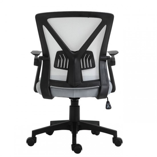 BF2130 ΠΟΛΥΘΡΟΝΑ ΓΡΑΦΕΙΟΥ- ΑΝΑΚΛΙΝΟΜΕΝΑ ΜΠΡΑΤΣΑ-MESH ΓΚΡΙ-ΜΕΤΑΛΛΟ-ΥΦΑΣΜΑ MESH-ΓΚΡΙ-ΜΑΥΡΟ-