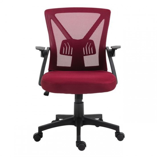 BF2130 ΠΟΛΥΘΡΟΝΑ ΓΡΑΦΕΙΟΥ - ΑΝΑΚΛΙΝΟΜΕΝΑ ΜΠΡΑΤΣΑ- MESH ΜΠΟΡΝΤΟ-ΠΟΛΥΘΡΟΝΑ ΓΡΑΦΕΙΟΥ-ΜΕΤΑΛΛΟ-ΥΦΑΣΜΑ MESH-ΜΑΥΡΟ-ΜΠΟΡΝΤΟ-