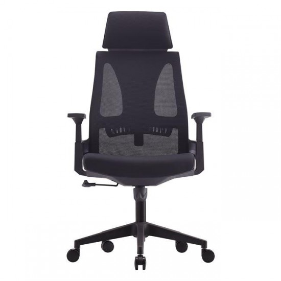 BF8750 ΠΟΛΥΘΡΟΝΑ ΓΡΑΦΕΙΟΥ MESH ΜΑΥΡΟ, ΥΦΑΣΜΑ ΜΑΥΡΟ-ΠΟΛΥΘΡΟΝΑ ΔΙΕΥΘΥΝΤΗ-ΥΦΑΣΜΑ MESH-ΜΑΥΡΟ-