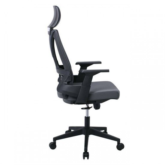 BF8750 ΠΟΛΥΘΡΟΝΑ ΓΡΑΦΕΙΟΥ ΔΙΕΥΘΥΝΤΗ MESH ΓΚΡΙ, ΥΦΑΣΜΑ ΓΚΡΙ-ΠΟΛΥΘΡΟΝΑ ΔΕΙΥΘΥΝΤΗ-ΥΦΑΣΜΑ MESH-ΓΚΡΙ-