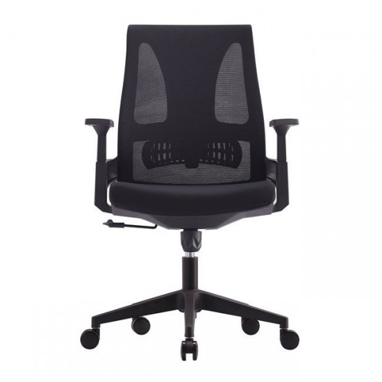 BF8760 ΠΟΛΥΘΡΟΝΑ ΓΡΑΦΕΙΟΥ MESH ΜΑΥΡΟ, ΥΦΑΣΜΑ ΜΑΥΡΟ