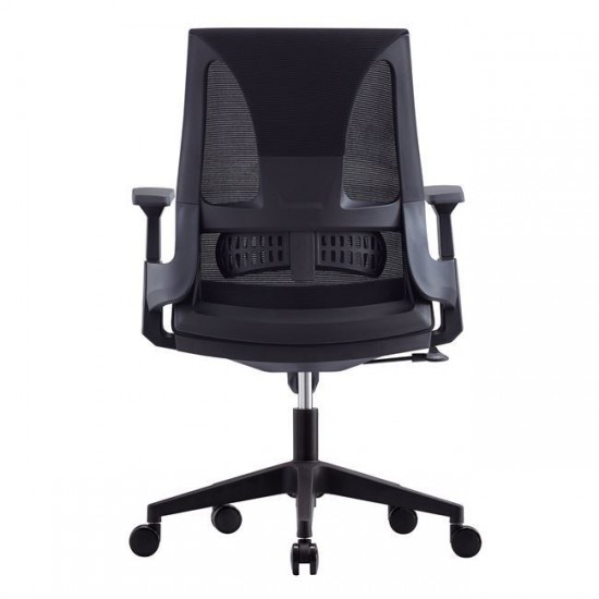 BF8760 ΠΟΛΥΘΡΟΝΑ ΓΡΑΦΕΙΟΥ MESH ΜΑΥΡΟ, ΥΦΑΣΜΑ ΜΑΥΡΟ