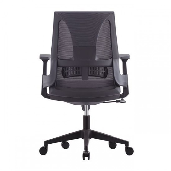 BF8760 ΠΟΛΥΘΡΟΝΑ ΓΡΑΦΕΙΟΥ MESH ΓΚΡΙ, ΥΦΑΣΜΑ ΓΚΡΙ