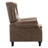 CHESTER Relax Πολυθρόνα Μπερζέρα Σαλονιού, Καθιστικού Ύφασμα Απόχρωση Antique Καφέ 78x85x104cm