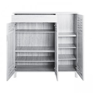 Παπουτσοθήκη - Ντουλάπι 3 Πόρτες - 1 Συρτάρι - Απόχρωση Άσπρο