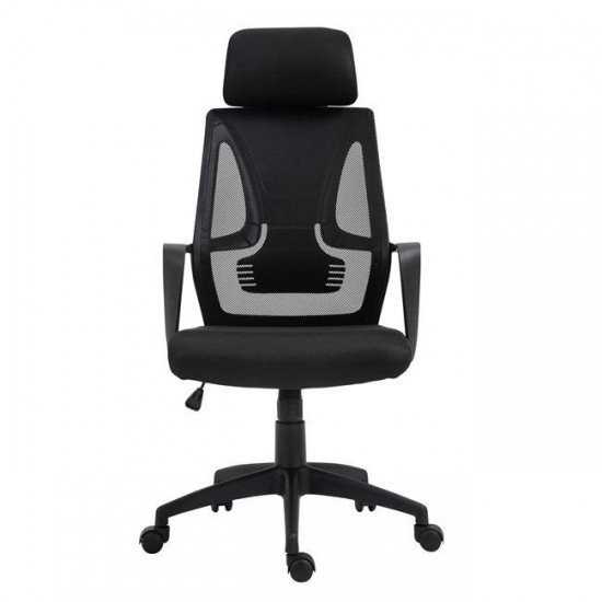 BF2950W ΠΟΛΥΘΡΟΝΑ ΓΡΑΦΕΙΟΥ ΔΙΕΥΘΥΝΤΗ MESH ΜΑΥΡΟ