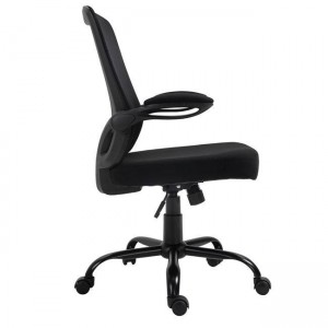 BF2930W ΠΟΛΥΘΡΟΝΑ ΓΡΑΦΕΙΟ - ΑΝΑΚΛΙΝΟΜΕΝΑ ΜΠΡΑΤΣΑ- ΜΕΤΑΛΛΟ ΒΑΣΗ, MESH & ΥΦΑΣΜΑ ΜΑΥΡΟ 